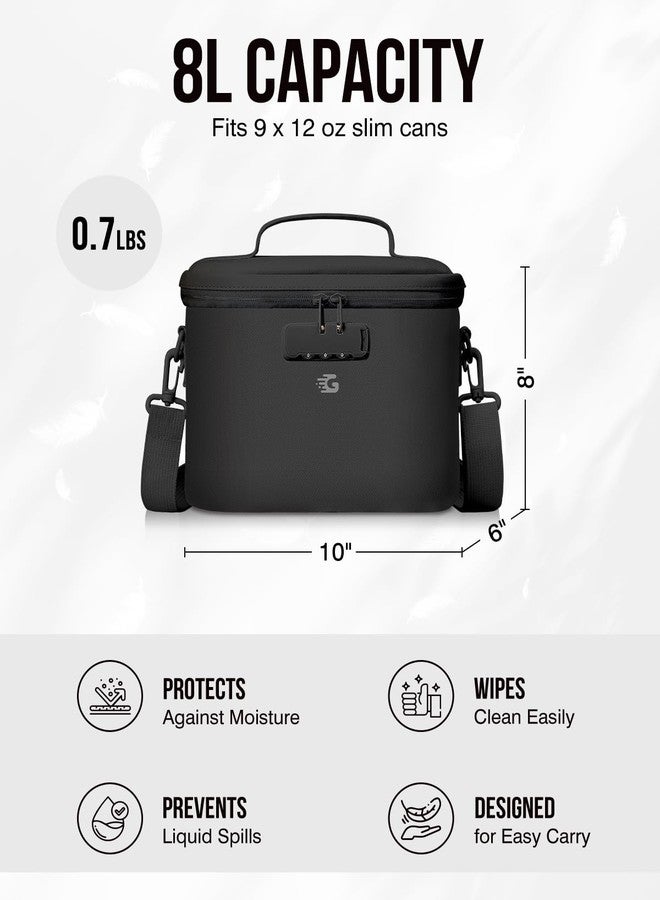GLORIEROO Lockable Lunch Box Bag Women Girls - Insulated Waterproof Leakproof Lightweight Reusable Cooler with Combination Lock for Work - Back to School Teacher Mothers Day Christmas Birthday Gifts - Image 5